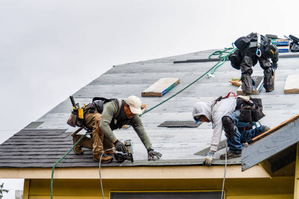 Professional Roofing technician working in Goleta, CA